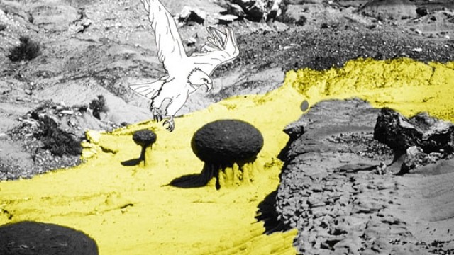 Ils traversent les pistes sur des morceaux de tissu