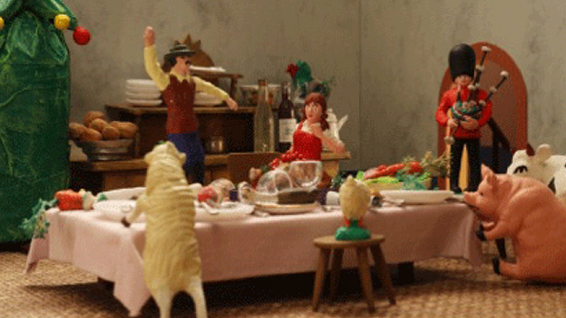 Panique au village, les courts et la bûche de Noël