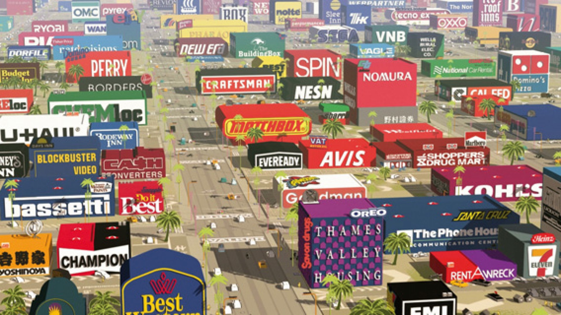 Logorama pendant la Nuit Blanche