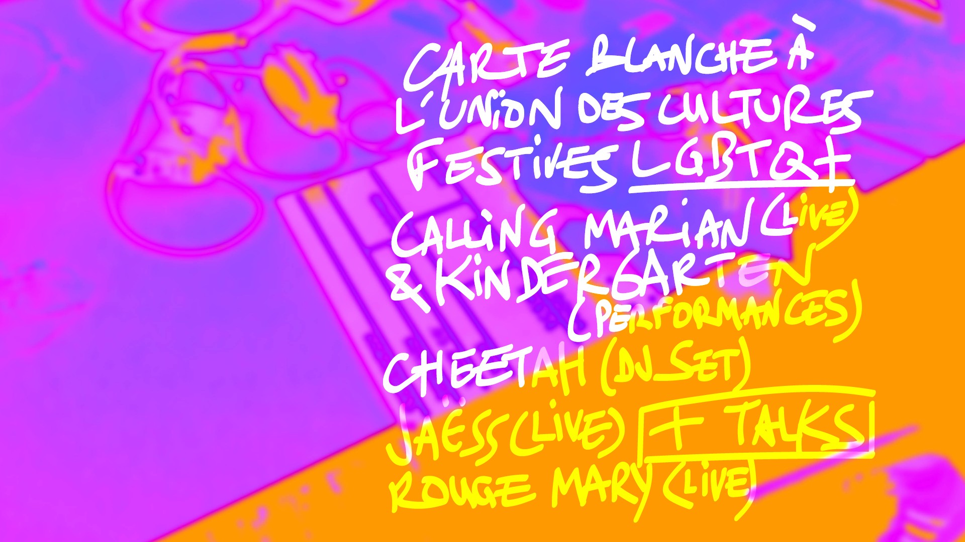 Culture club&nbsp;: carte blanche à l'Union des cultures festives LGBTQ+