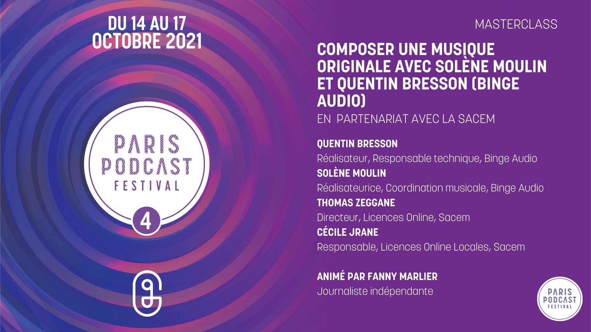 [Masterclass] Composer une musique originale