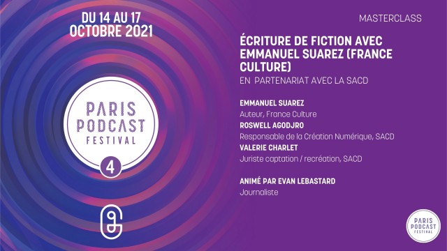 [Masterclass] Écriture de fiction