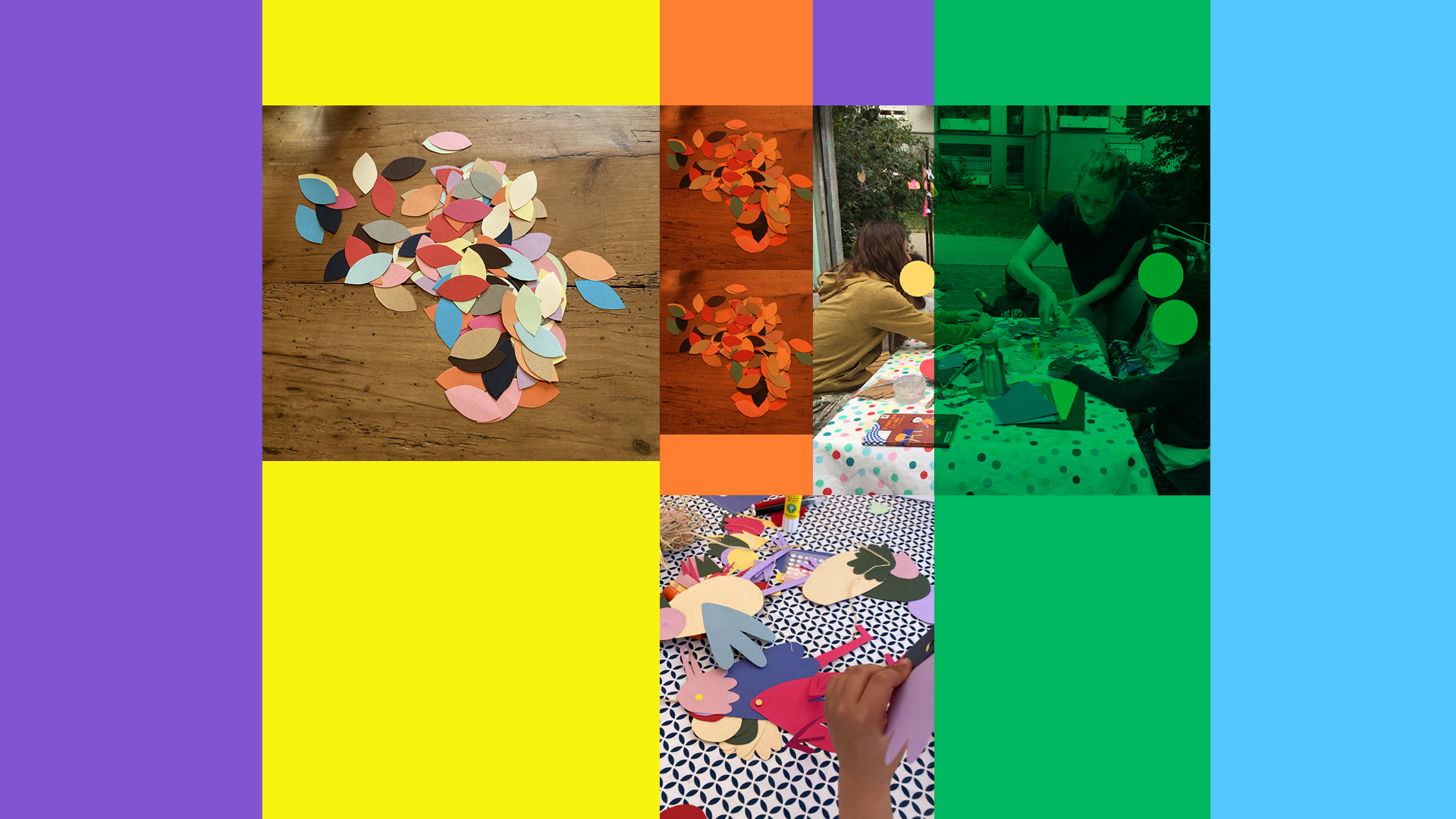 Les Grands Yeux en papier découpé