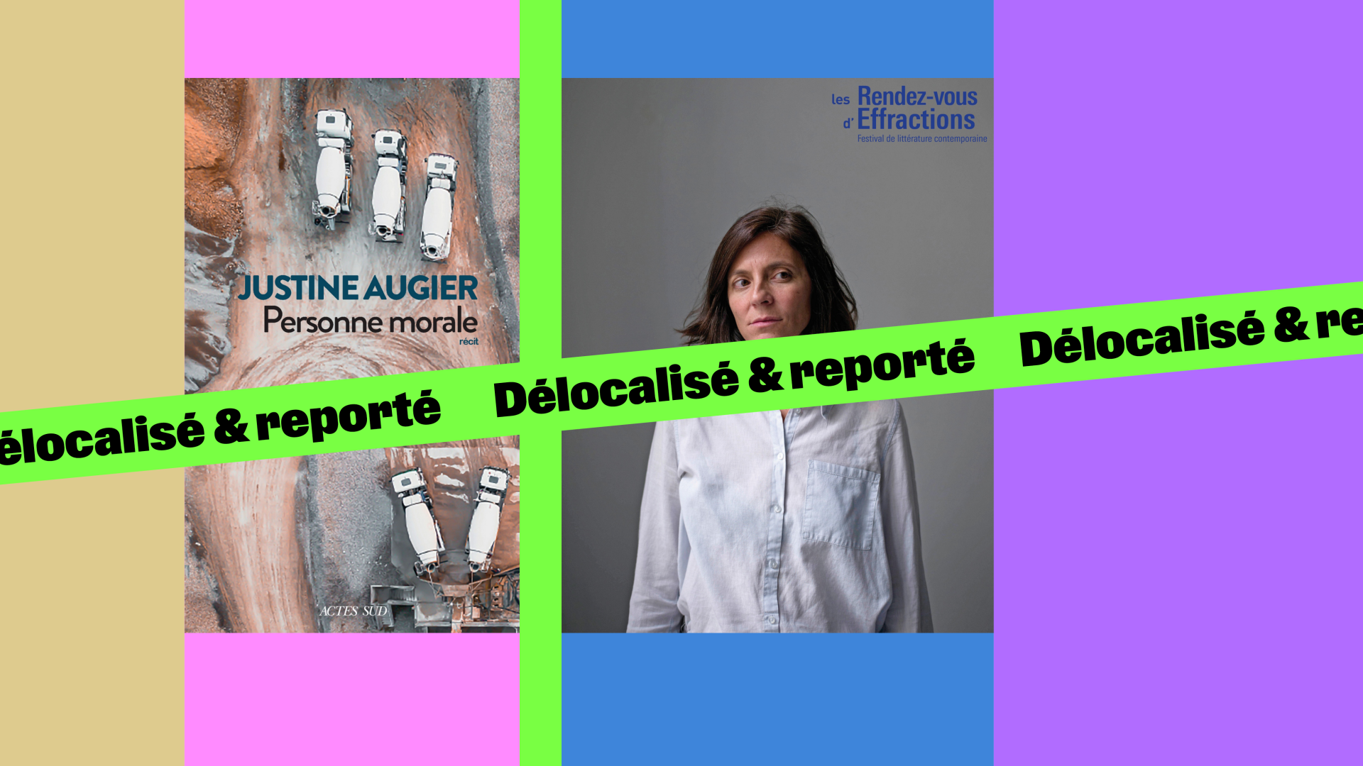 [REPORTÉ & DÉLOCALISÉ] De la justice comme objet littéraire&nbsp;: Personne morale de Justine Augier