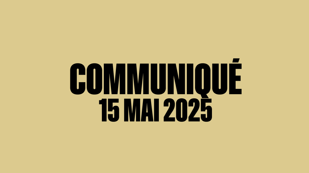 Communiqué • 15 mai 2025