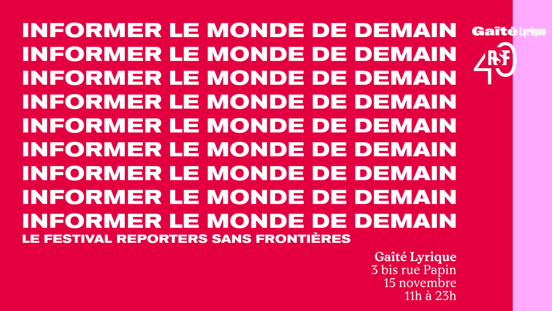 Informer le monde de demain